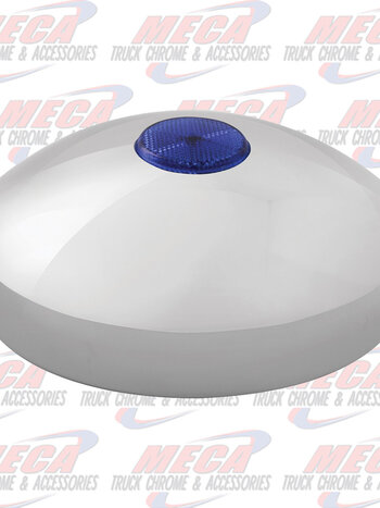 8" I.D. CR. REAR HUB CAP W/BLUE REFLECTOR