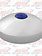 8" I.D. CR. REAR HUB CAP W/BLUE REFLECTOR