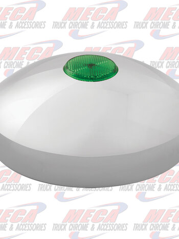 8" I.D. CR. REAR HUB CAP W/GREEN REFLECTOR