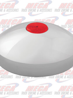 8" I.D. CR. REAR HUB CAP W/RED REFLECTOR
