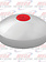 8" I.D. CR. REAR HUB CAP W/RED REFLECTOR