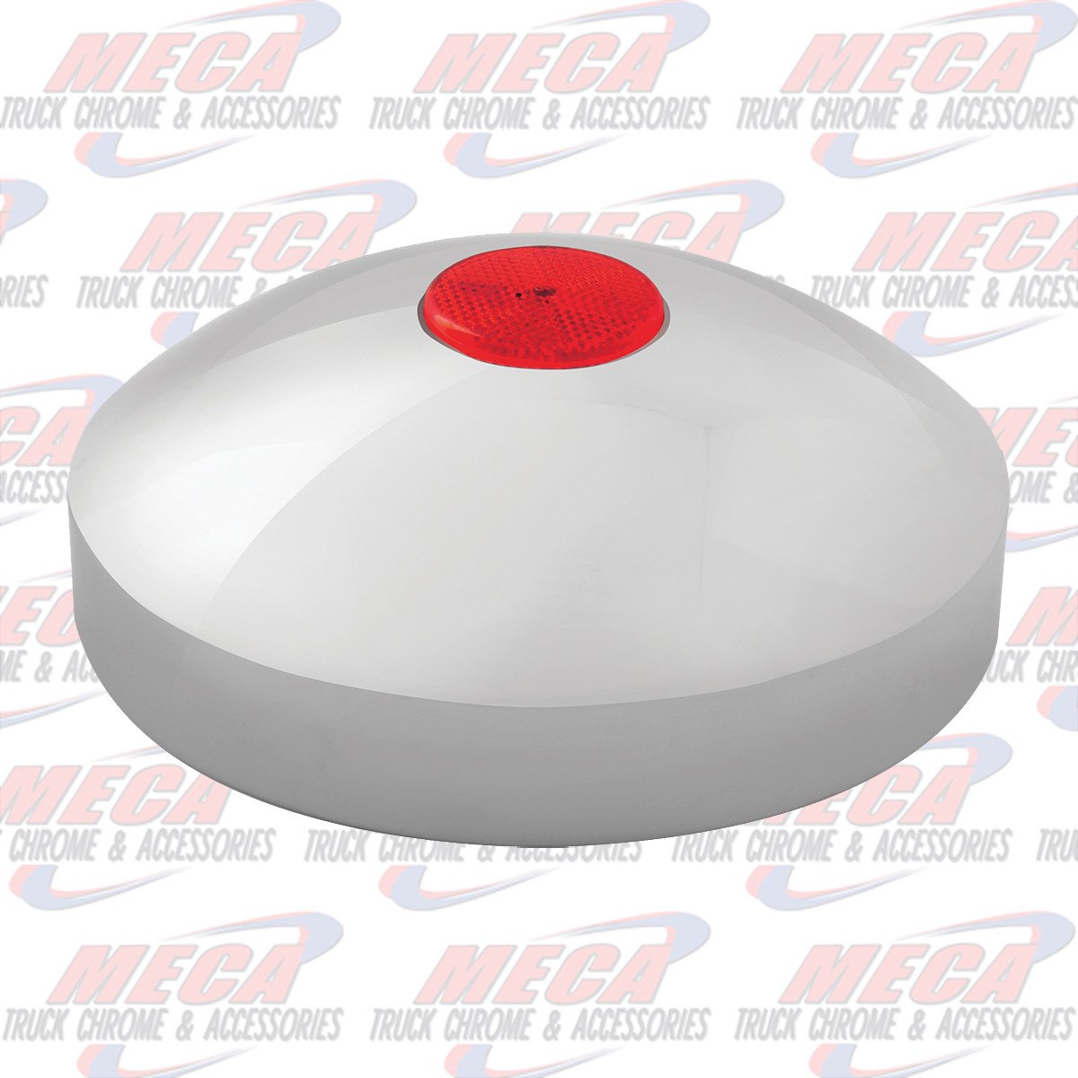 8" I.D. CR. REAR HUB CAP W/RED REFLECTOR