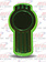 KW FRONT EMBLEM ACCENT W/ GREEN LEDS