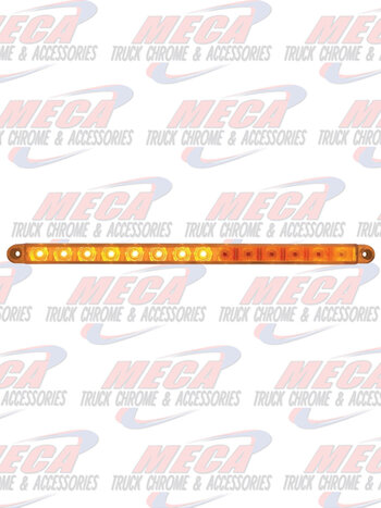 LED 12" BAR W/ 14 AMBER SEQUENTIAL AUX / UTIL LT