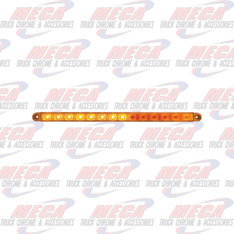 LED 12" BAR W/ 14 AMBER SEQUENTIAL AUX / UTIL LT