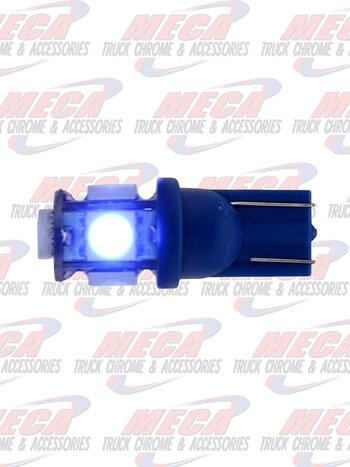 LED 194 BULB BLUE 5 LED 360 DEGREE single