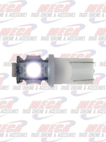 LED 194 BULB WHITE 5 LED 360 DEGREE single