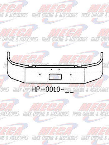 VALLEY CHROME BUMPER PB 330/335 18'' SET FWD 1997+ W/ TOW ONLY