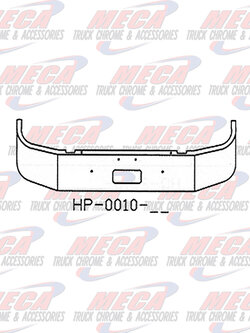 VALLEY CHROME BUMPER PB 330/335 16'' SET FWD 1997+ W/ TOW ONLY