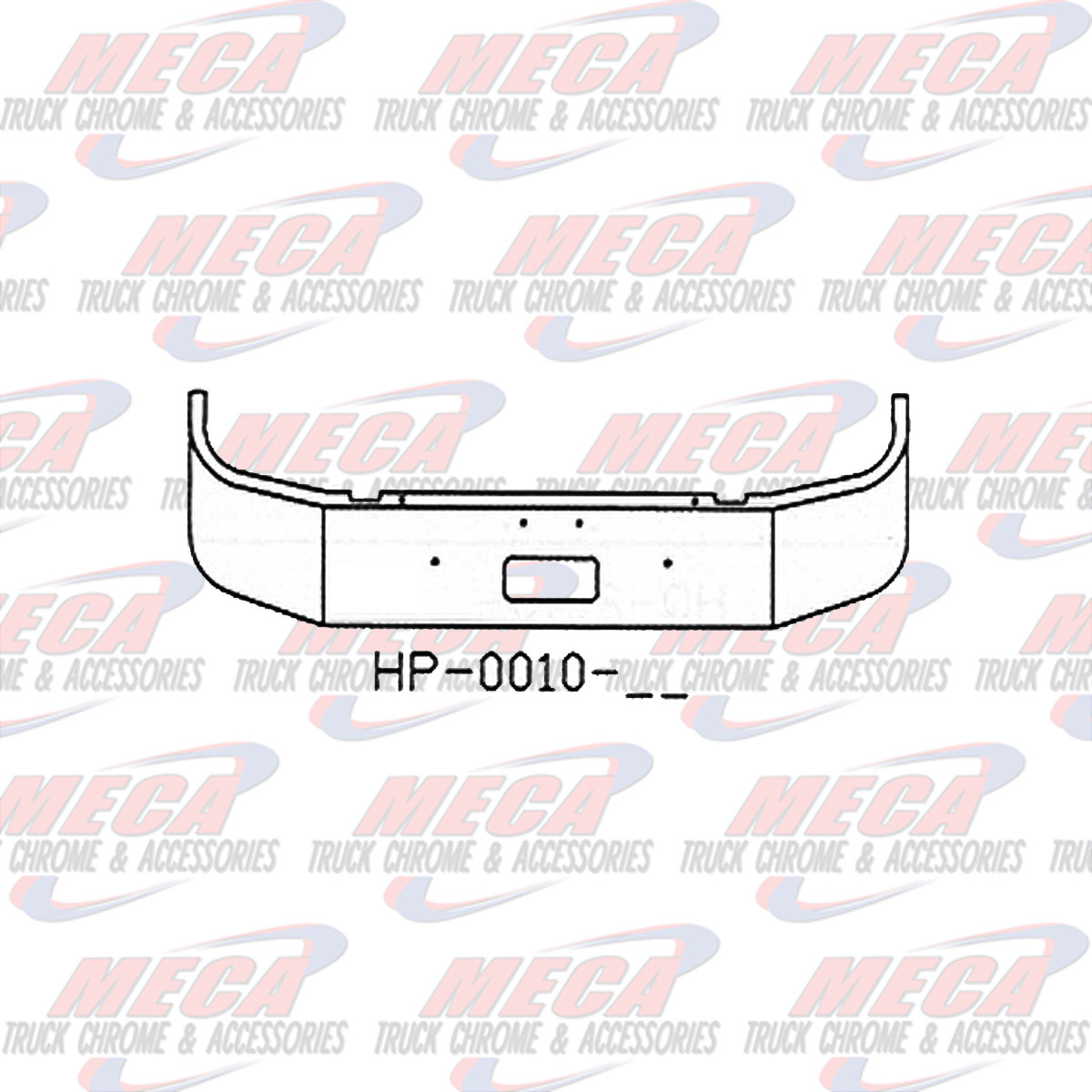 VALLEY CHROME BUMPER PB 330/335 16'' SET FWD 1997+ W/ TOW ONLY