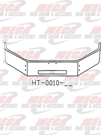 VALLEY CHROME BUMPER PB 335 20'' STEP HOLE ONLY 2006+