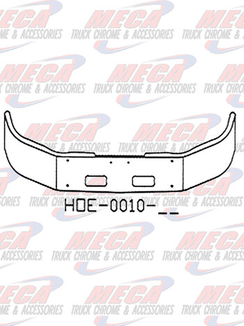 VALLEY CHROME BUMPER PB 348 2016+ 13'' W/ TOW HOLES