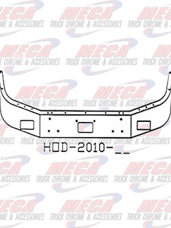 VALLEY CHROME BUMPER PB 378 & 357 2005+ 16'' CHROME TOW FOG