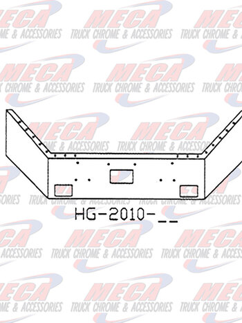 VALLEY CHROME BUMPER PB 357 18'' BREAK BACK FOG & TOW CHROME