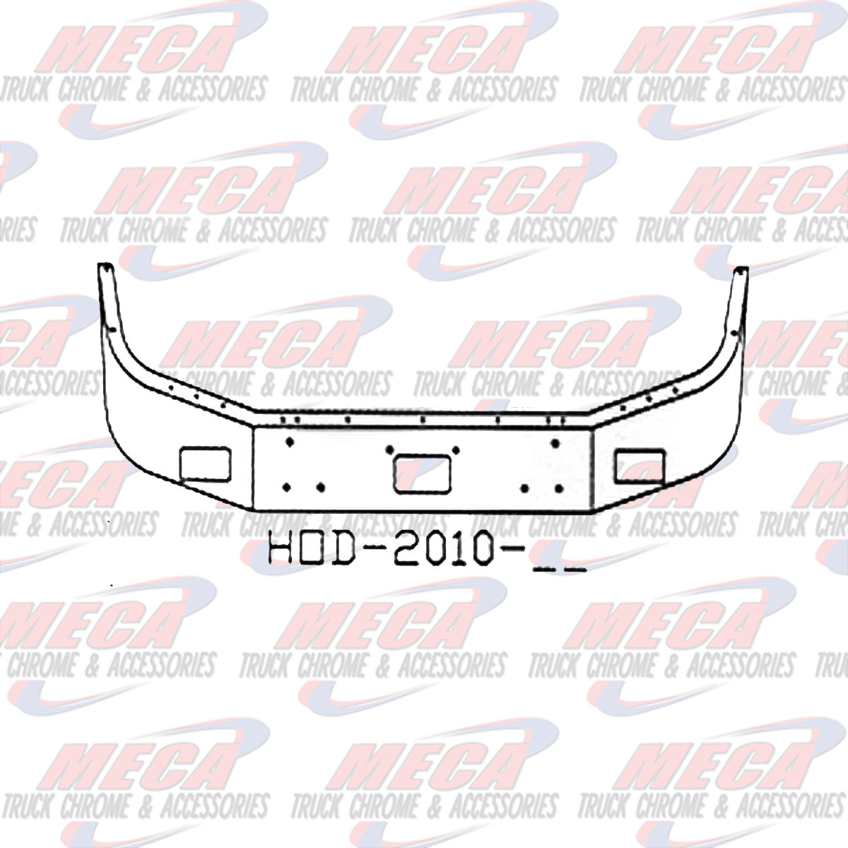 VALLEY CHROME BUMPER PB 378 & 357 20'' CHROME BREAK BACK, TOW,FOG