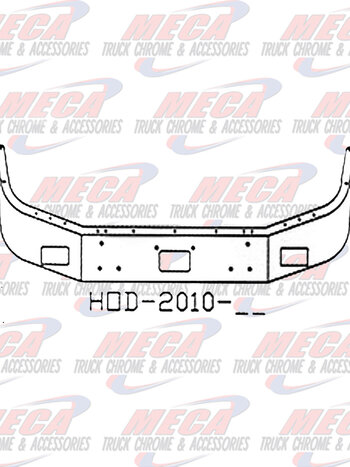 VALLEY CHROME BUMPER PB 378 / 357 18'' BREAK BACK FOG, TOW CHROME