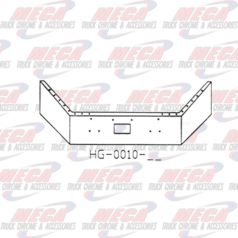 VALLEY CHROME BUMPER PB 378 & 357 12'' SS BREAK BACK, TOW