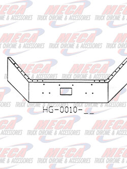 VALLEY CHROME BUMPER PB 378 & 357 18'' BREAKBACK W/ TOW CHROME