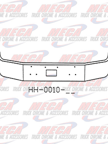 VALLEY CHROME BUMPER PB 377 18'' SS TOW ONLY