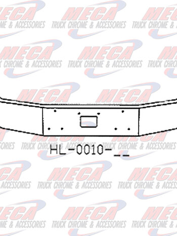 VALLEY CHROME BUMPER PB 385 16'' W/ TOW