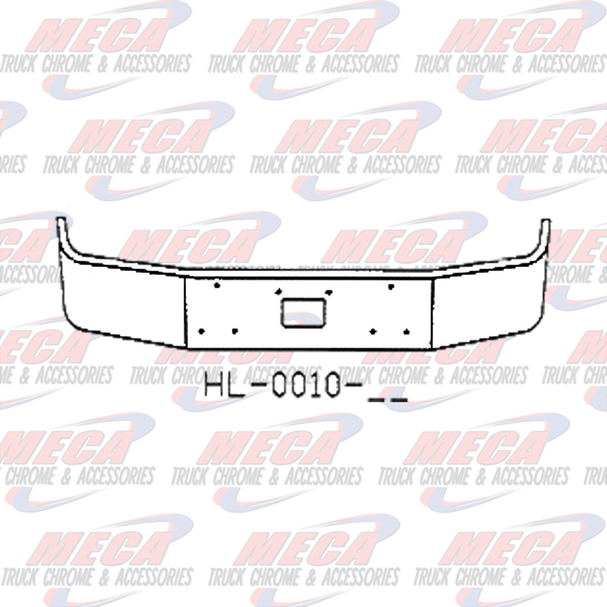 VALLEY CHROME BUMPER PB 385 16'' W/ TOW