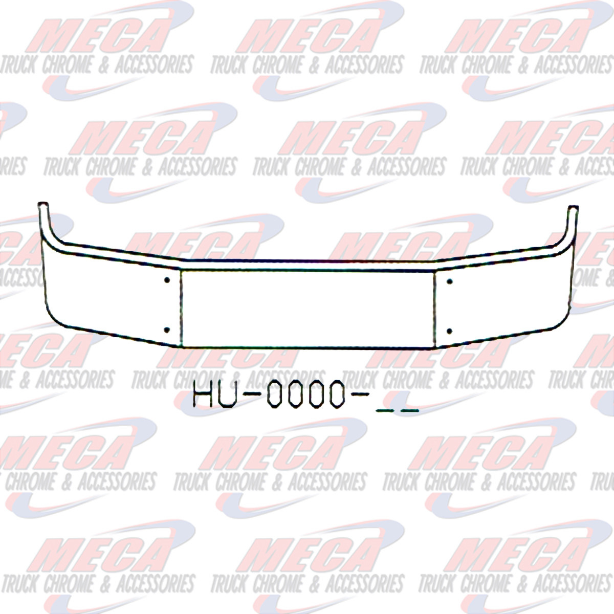 VALLEY CHROME BUMPER PB 386 20'' SS 06-12 SET BK W/MOUNT HLS ONLY