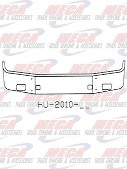 VALLEY CHROME BUMPER PB 386 16'' S/S 2006-2012 SET BACK W/TOW, FOG