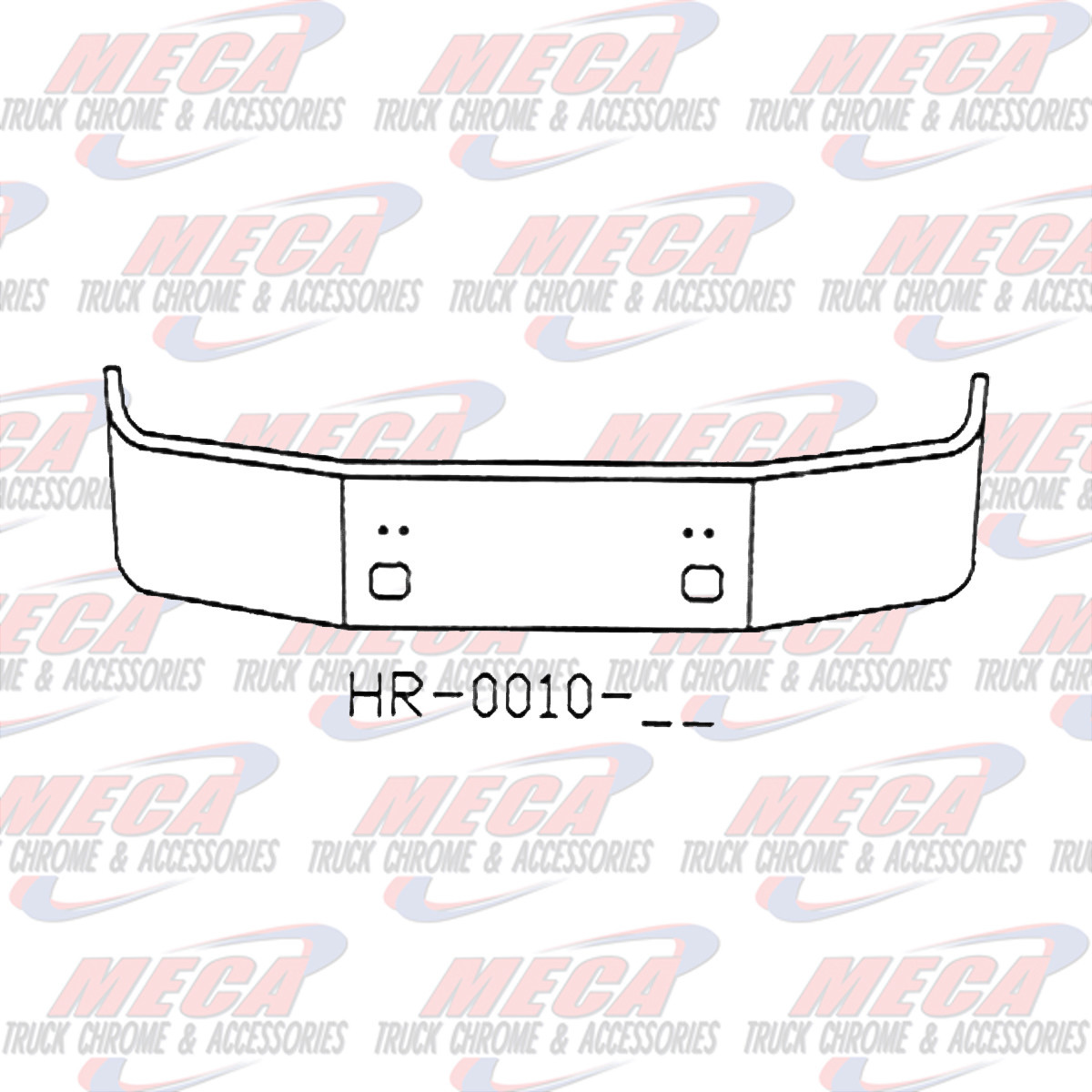 VALLEY CHROME BUMPER PB 387 20'' 1999 - 2001 TOW S/S