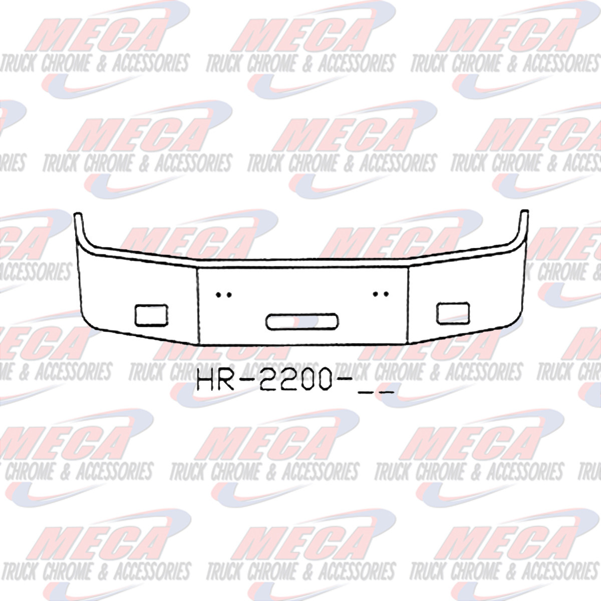 VALLEY CHROME BUMPER PB 387 16'' 1999 - 2001 FOG & STEP, CHROME