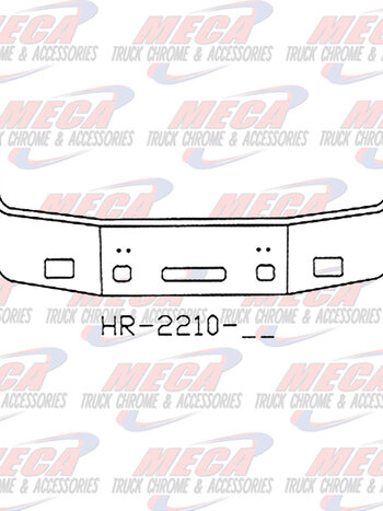 VALLEY CHROME BUMPER PB 387 16'' 1999 - 2001 FOG TOW, STEP, CHR