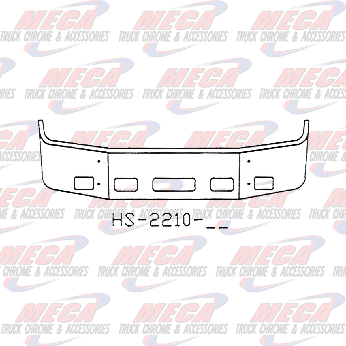 VALLEY CHROME BUMPER PB 387 18'' SS 2002-2011 W/ TOW FOG & STEP