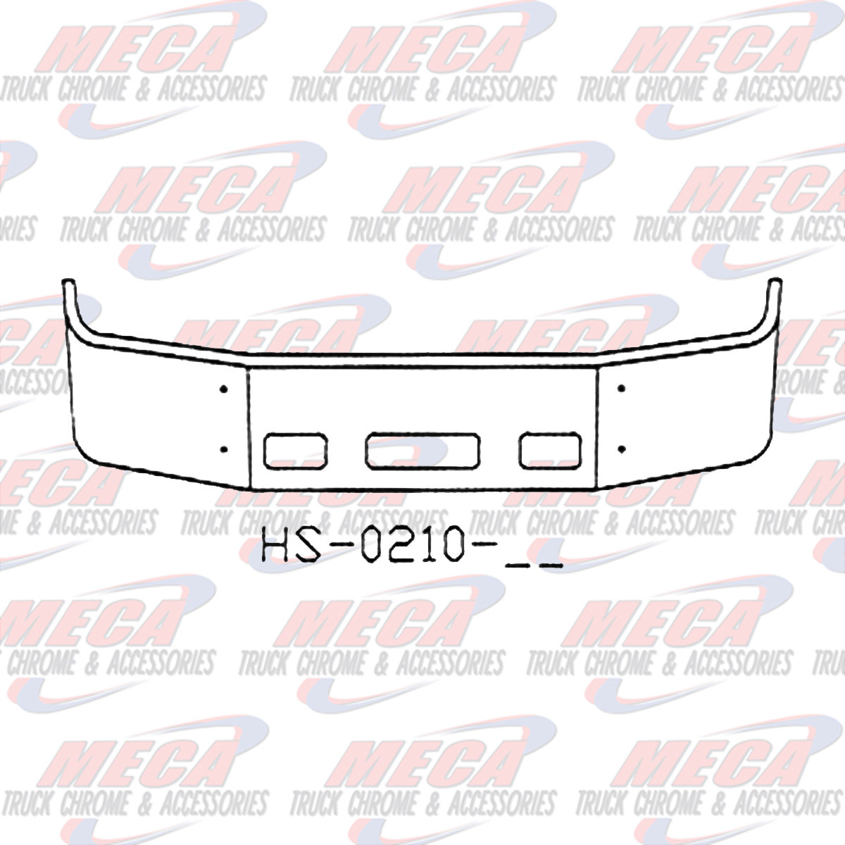 VALLEY CHROME BUMPER PB 387 16'' 2002-2011 TOW & STEP, CHROME