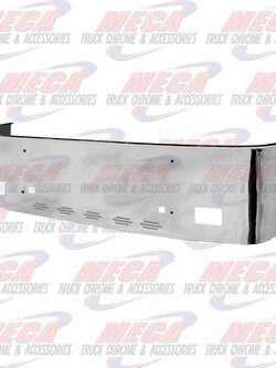 VALLEY CHROME BUMPER PB 386 20'' SS 06-12 TOW & FOG & 5 BB LTS