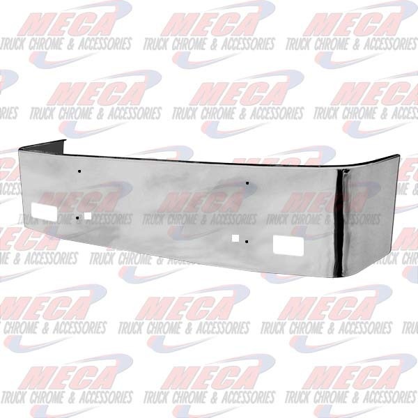 VALLEY CHROME BUMPER PB 386 18'' SS 06-12 SET BACK W/TOW & FOG