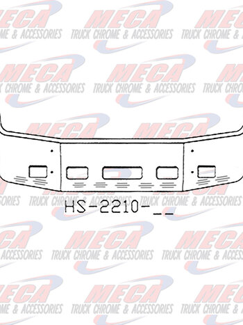 VALLEY CHROME BUMPER PB 387 22'' SS 2002-2011 TOW, FOG, AIR 9BB L