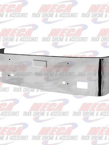 VALLEY CHROME BUMPER PB 386 20'' SS 06-12 TOW HOLES & FRENCH LIC