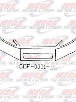 VALLEY CHROME BUMPER FL BUSINESS CLASS 16'' M2-112 VENT HOLE 04+