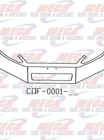 VALLEY CHROME BUMPER FL BUSINESS CLASS 16'' M2-112 VENT HOLE 04+