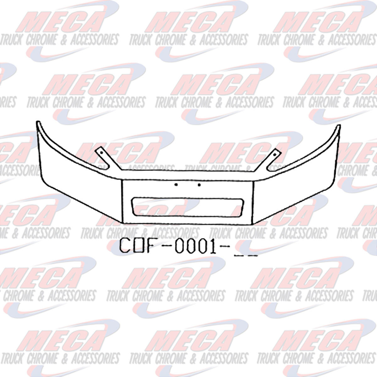 VALLEY CHROME BUMPER FL BUSINESS CLASS 16'' M2-112 VENT HOLE 04+