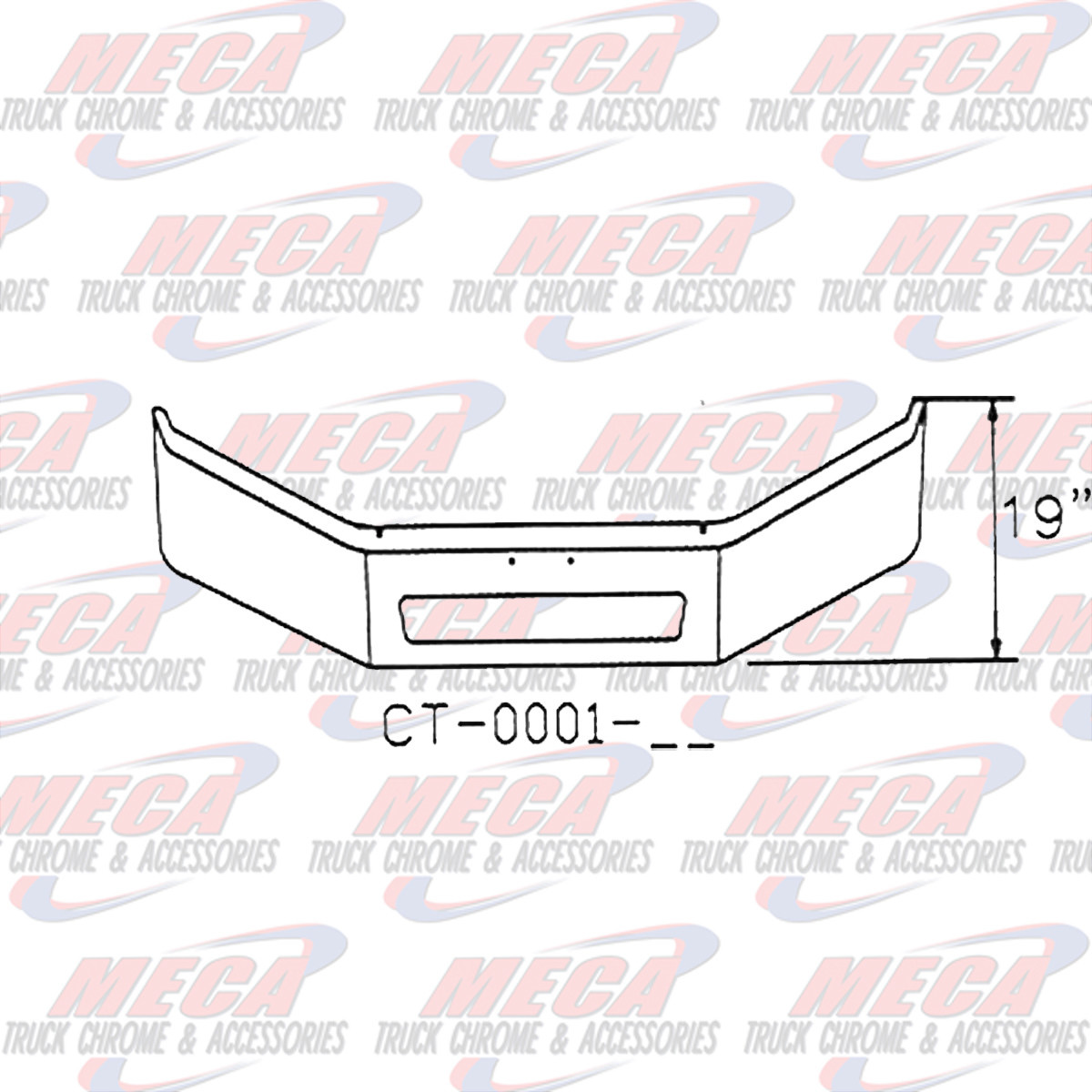 VALLEY CHROME BUMPER FL BUSINESS CLASS M2 16'' W/ VENT HOLE 03+