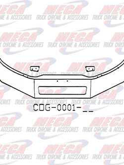 VALLEY CHROME BUMPER FL BUSINESS CLASS 16'' M2-106 VENT HOLE 2011