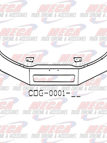 VALLEY CHROME BUMPER FL BUSINESS CLASS 16'' M2-106 VENT HOLE 2011