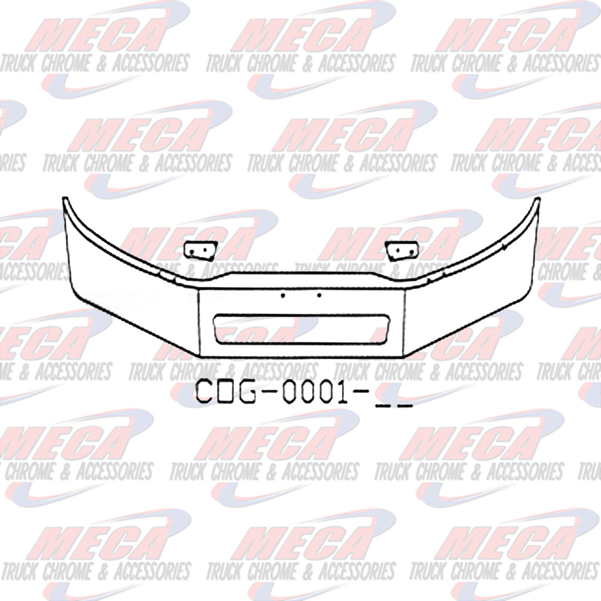 VALLEY CHROME BUMPER FL BUSINESS CLASS 16'' M2-106 VENT HOLE 2011