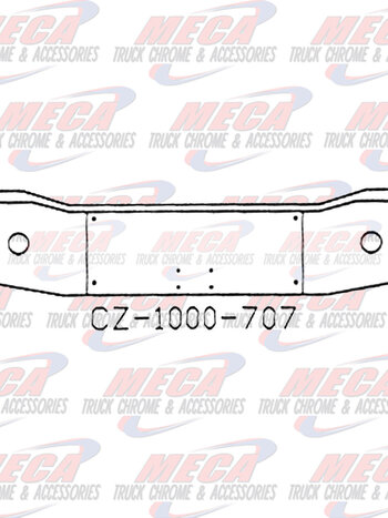 VALLEY CHROME BUMPER FL CORONADO 17.5''  FOG HOLES ONLY