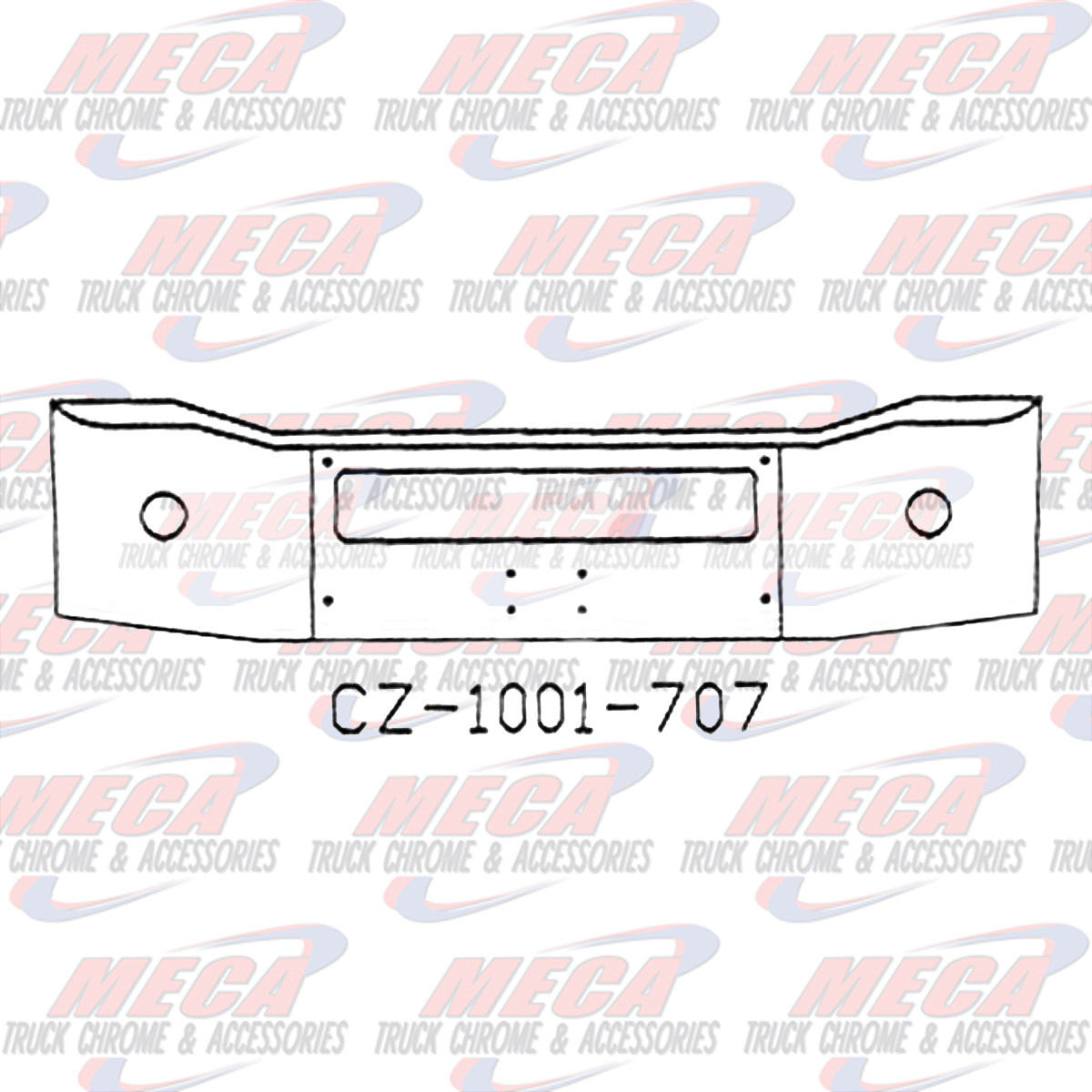 VALLEY CHROME BUMPER FL CORONADO 17.5''  FOG & AIR FLOW