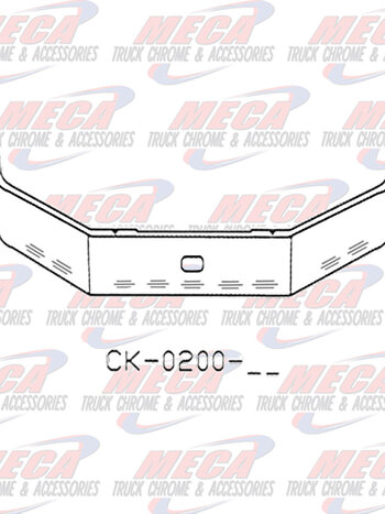 VALLEY CHROME BUMPER FL112 MIDRANGE 18'' SS W/ STEP AND 9 BB LTS
