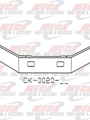 VALLEY CHROME BUMPER FL112 MIDRANGE 18'' S.S. W/ SMALL TOW