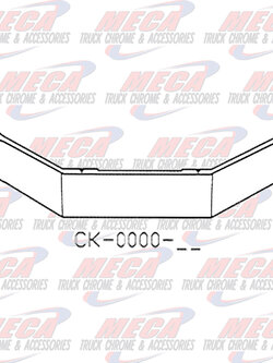 VALLEY CHROME BUMPER FL112 MIDRANGE 20'' SS PLAIN