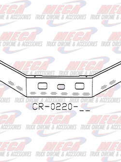 VALLEY CHROME BUMPER FL112 MIDRANGE 20'' SS TOW FOG & 10 BB LTS
