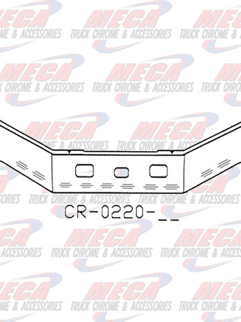 VALLEY CHROME BUMPER FL112 MIDRANGE 20'' SS TOW FOG & 10 BB LTS
